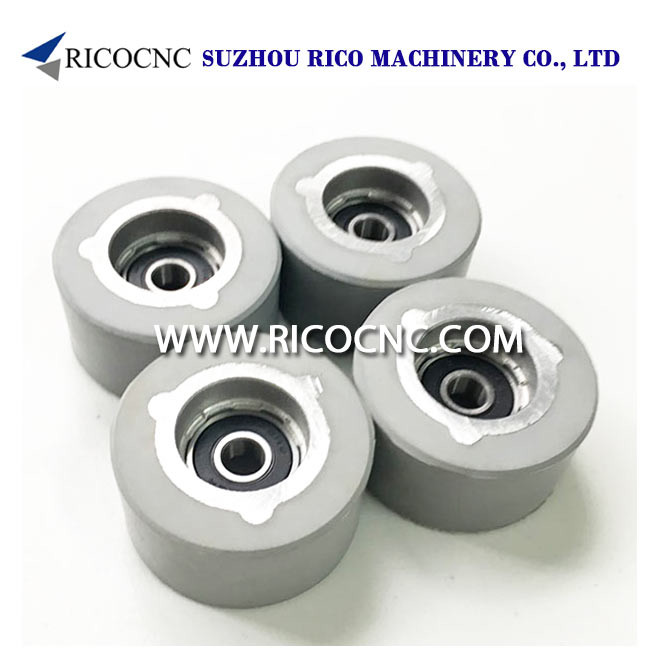 Wholesale Edge Banding Machine Tools Rubber Pressure Roller Wheels with Bearing for Edgebanders Machine from china suppliers