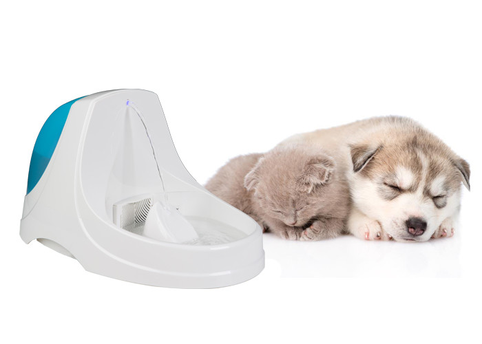 Wholesale Blue LED Light Dog Drinking Fountain Parabolic Dynamic Flow Super Mute DC Pump from china suppliers