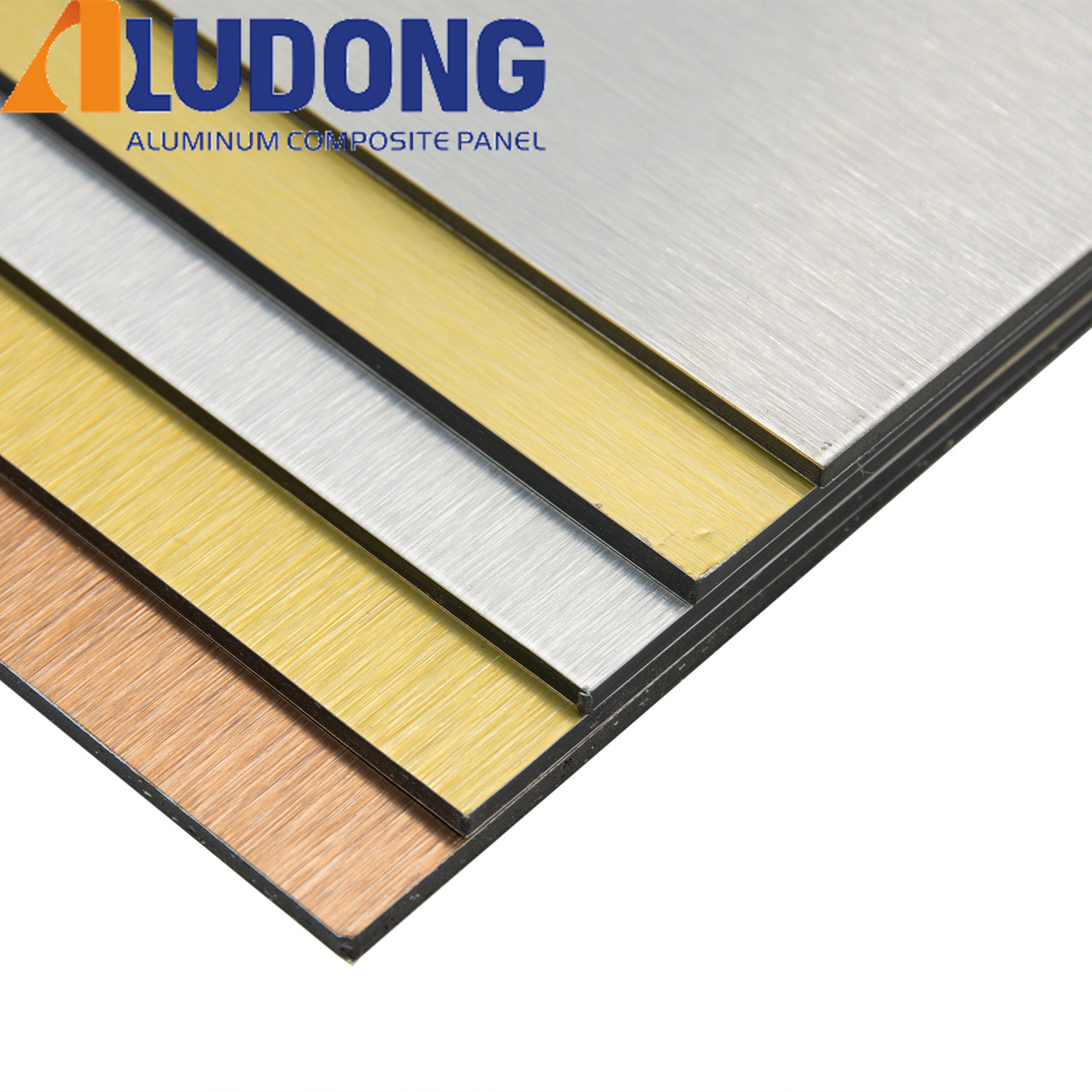 Wholesale 3mm Gold Silver Brushed Acm Aluminum Panels Fireproof Core from china suppliers