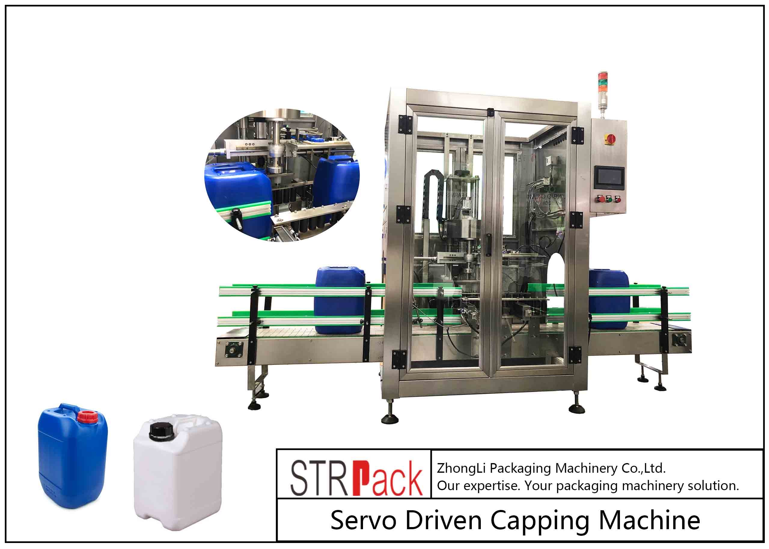 Wholesale 5L - 25L Plastic Drum Bottle Capping Machine With Full Automatic Single Head 750pcs / Hour from china suppliers