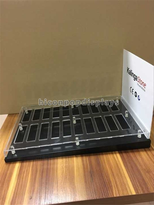 Wholesale Showroom Custom Stone Granite Tile Display Stands With Metal Base Acrylic Holder from china suppliers