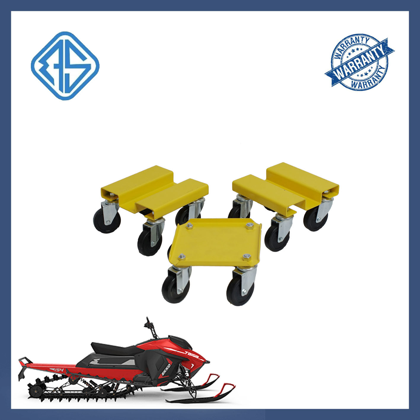 Wholesale Gravity Mover Snowmobile Ski Dolly Set 3 Pcs Sled Steel Trolley from china suppliers
