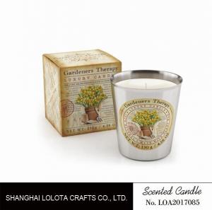 Wholesale Beautiful Smelling Home Scents Candles , Aromatherapy Soy Candles Amber Fragrance from china suppliers