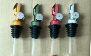 Wholesale 2022 Popular Weighted Pourer 12cm Self Closing Spout, 4 Colors Available Siver/Gold/Red/Green from china suppliers