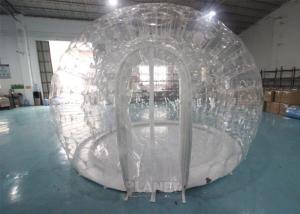 Wholesale 0.8mm PVC 4m Dia Transparent Igloo Clear Bubble Inflatable Dome Tent For Camping / Party from china suppliers