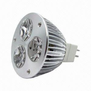 Wholesale Quality MR16 3 x 1W High-brightness LED Spotlight Bulb with 90 to 260V AC Voltage, Maximum Power from china suppliers