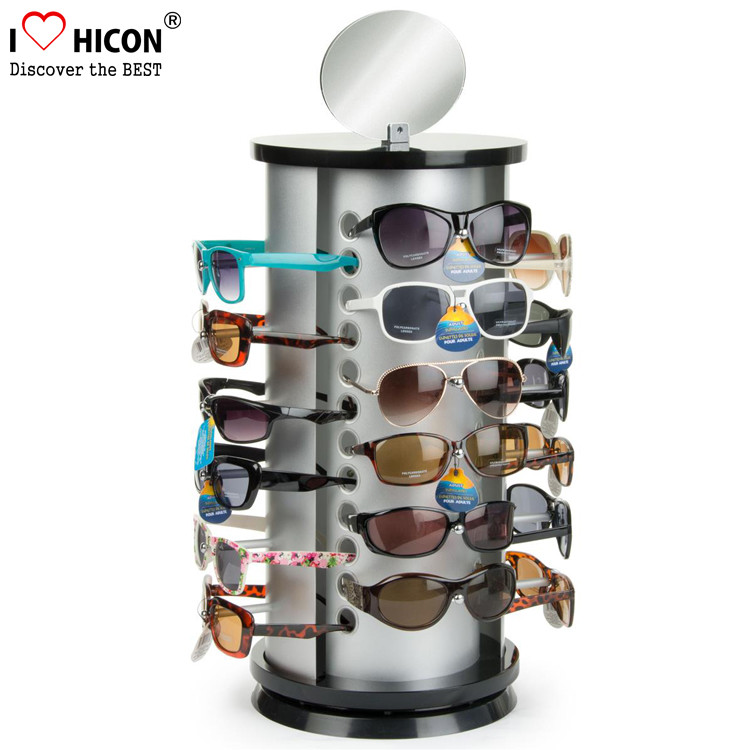 Wholesale Counter Top Sunglasses Display Rack Rotating 24 Pairs Rayban Sunglass Display Stand from china suppliers