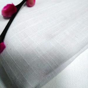 Wholesale GOTS Organic cotton slub yarn fabric white color made in China from china suppliers