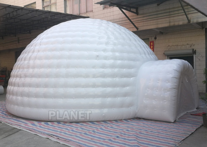 Wholesale Giant Inflatable Igloo Tent , White 3.5 M Height Inflatable Outdoor Tent from china suppliers