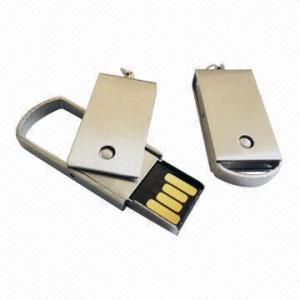 Wholesale Metal Swivel USB Pen Drive with Up to 64GB, Customized Promotional Logos and Stable Performance from china suppliers