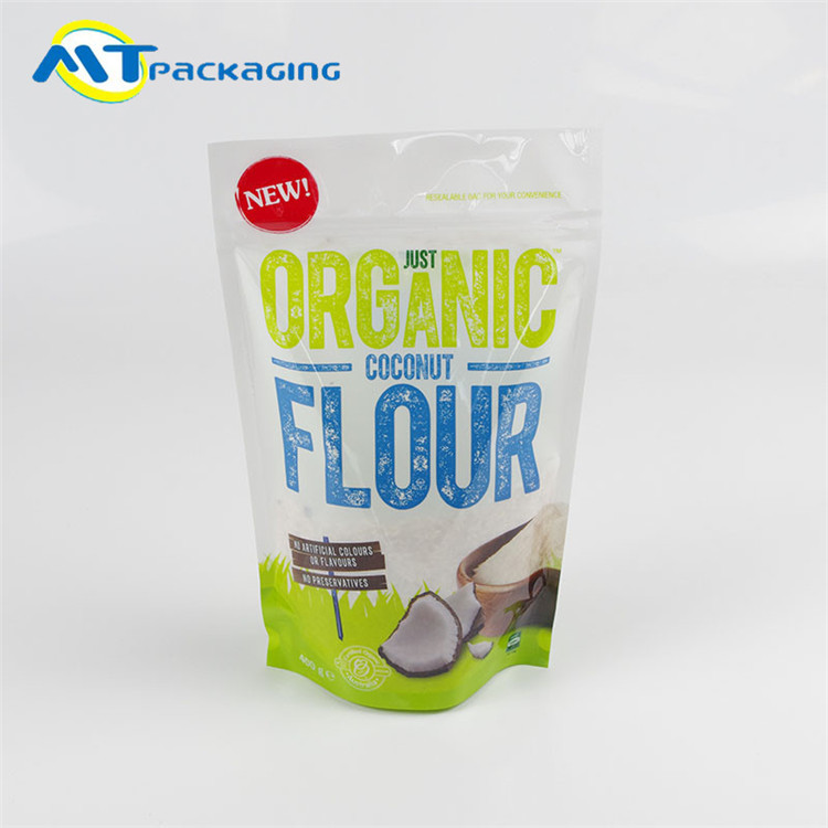 Wholesale Coconut Flour Stand Up Gusseted Pouch SGS Certification Easy To Display from china suppliers
