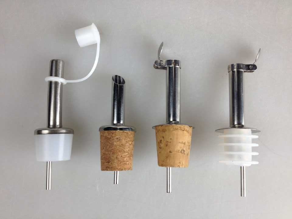 Wholesale Stainless steel oil pourer with cork stopper from china suppliers