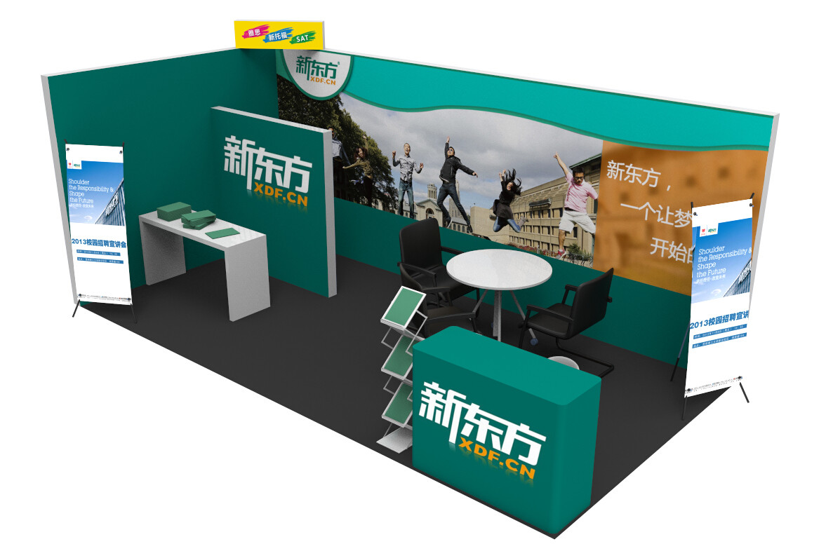 Wholesale tension fabric display exhibition display stand exhibition booth portable 3*6m from china suppliers