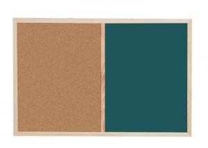 Wholesale Wood Framed Combination Cork Board Customized Color Eco - Friendly from china suppliers
