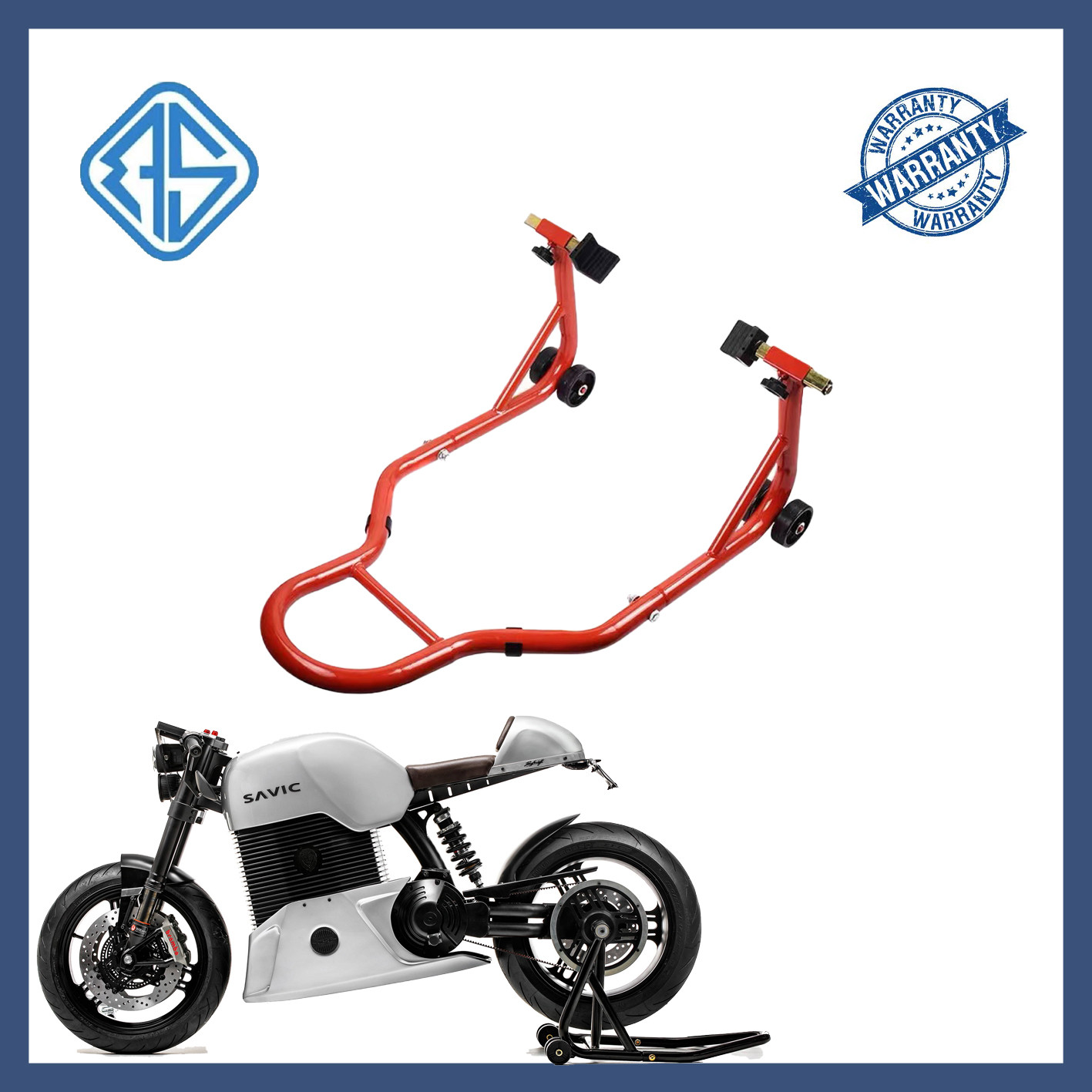 Wholesale Tire Changing PVC Motorcycle Wheel Lift Stands Red Headstock Paddock Stand from china suppliers