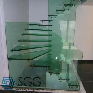 Wholesale toughened glass factory tempered glass stair 8mm 10mm 12mm 15mm 19mm from china suppliers