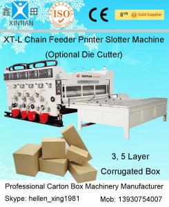 Wholesale 5.5kw Flexo Carton Printing Slotting Machine With Double Roller For Cardboard from china suppliers