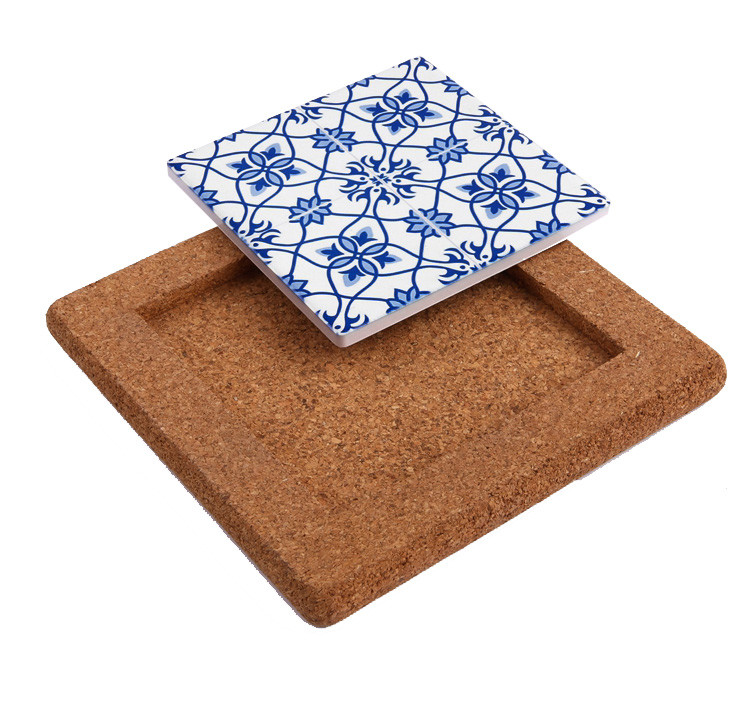 Wholesale Factory Wholesale Price 25*25cm Cork Base for Ceramic Tile, Coaster and Trivet from china suppliers