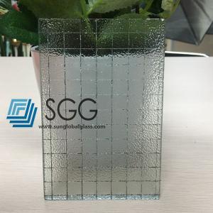 Wholesale Clear Nashiji Wired Patterned Glass 6mm 6.5mm 7mm from china suppliers
