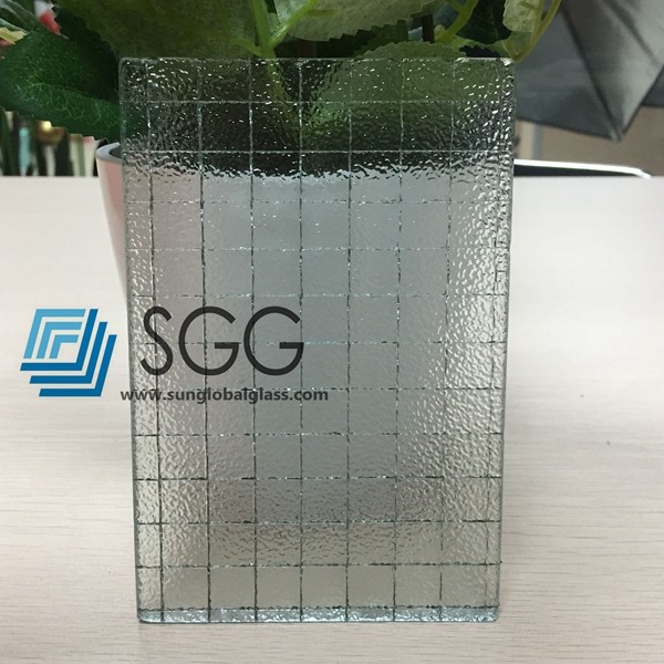 Buy cheap Clear Nashiji Wired Patterned Glass 6mm 6.5mm 7mm from wholesalers