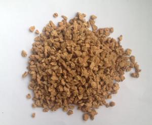 Wholesale 4~6mm Diameter, 70~80g/L Density,Nature Eco - Friendly corks granules, Good flooring material from china suppliers