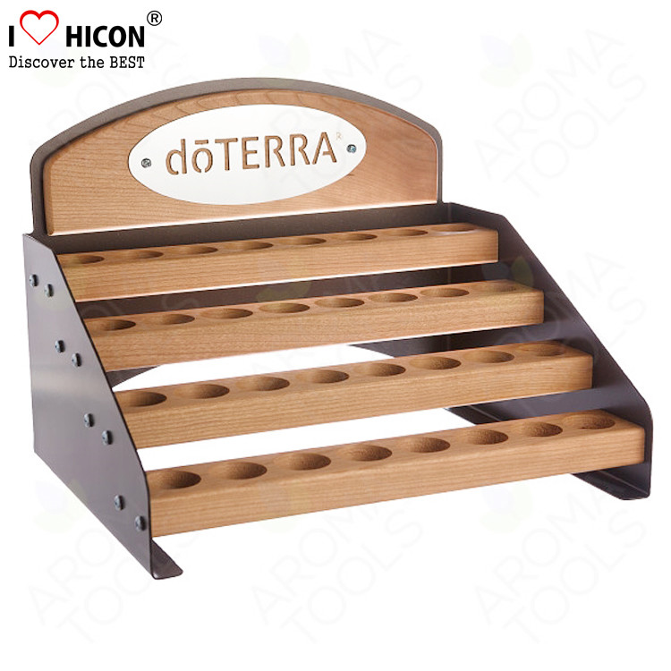 Wholesale Wood 4 Layer Cosmetic Display Stand Custom Cosmetic Retail Displays For Essential Oil from china suppliers