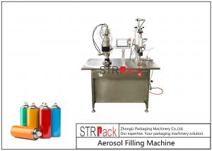 Wholesale Semi Automatic Aerosol Spray Paint Can Filling Capping Machine Gas from china suppliers