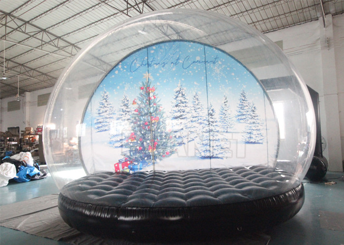 Wholesale Outdoor Transparent Globe Ball Photo Booth Christmas Human Size Giant Inflatable Snow Globe With Blowing Snow from china suppliers