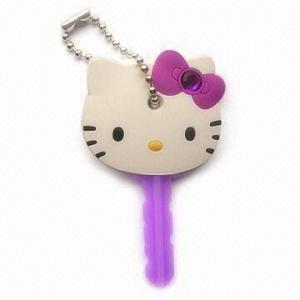 Wholesale Soft PVC and Lightweight Key Cover with Hello Kitty Design, 12 Lucky Colors and Customized Pattern from china suppliers