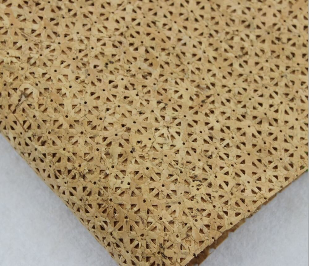 Wholesale Whosale Price 1.4m Width Hollow Cork Fabric style by Yard in Nature Color for Decoration from china suppliers