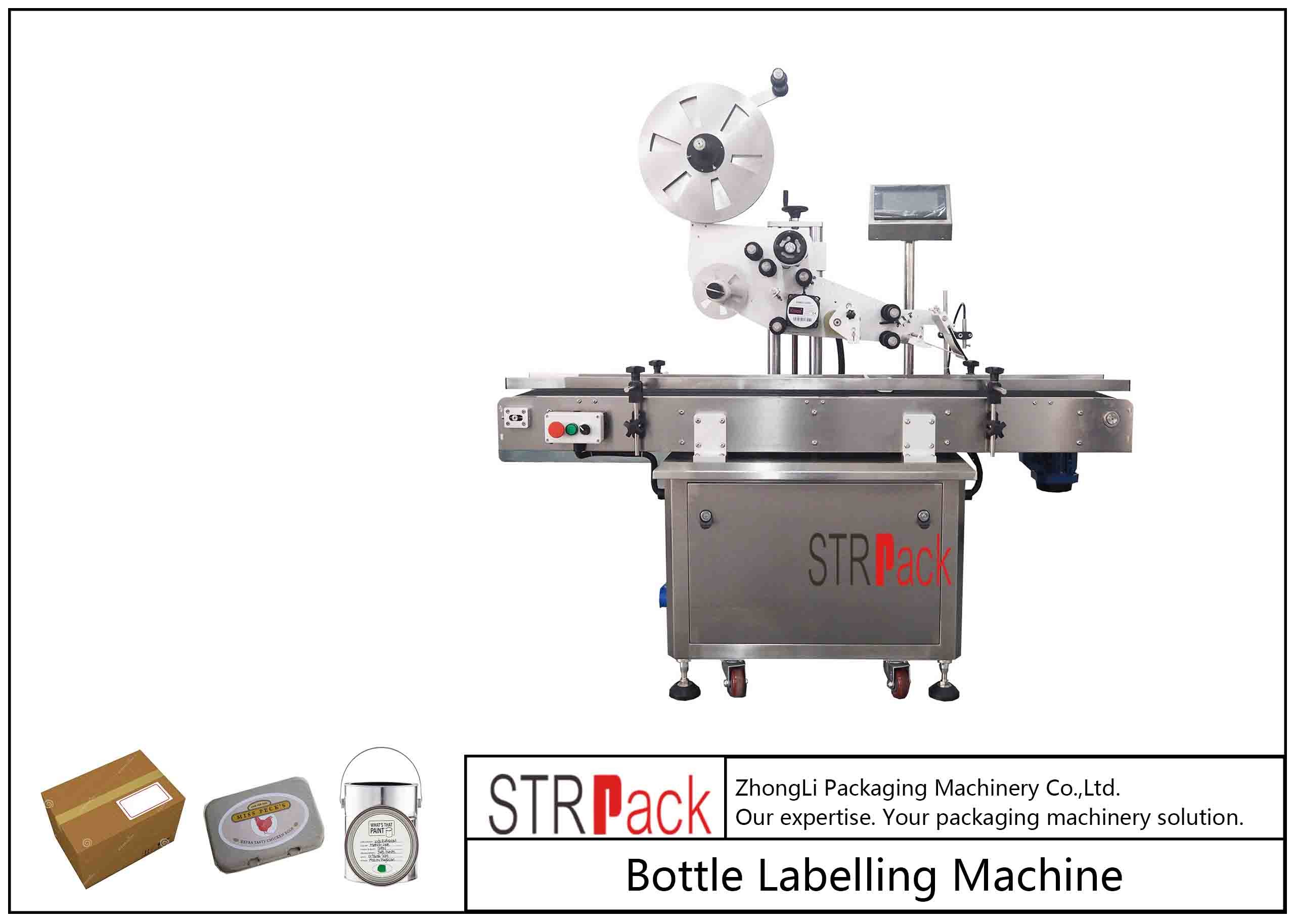 Wholesale Electric Plane Self Adhesive Labeling Machine , Carton / Can / Bag Labeling Machine from china suppliers