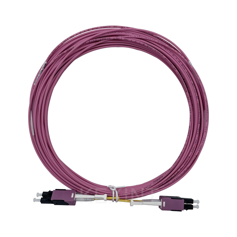 Wholesale KEXINT FTTx Duplex LC Uniboot Multimode Fiber Optic Patch Cord 2.0mm OM4 LSZH 13m from china suppliers