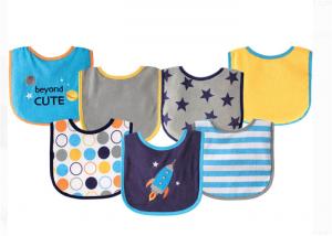Wholesale Waterproof Backing Baby Feeding Bibs Cotton Poly Blend Material Lightweight from china suppliers