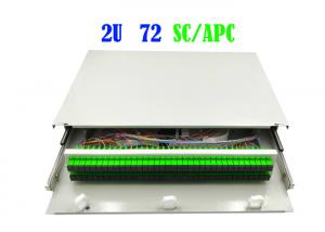 Wholesale 2U 72 Core Rack Rack Fiber Patch Panel Cable Termination 482mm X 240mm Hand Pull Type from china suppliers