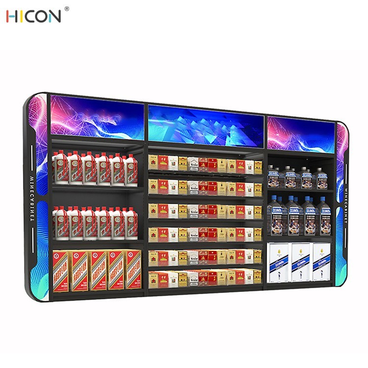 Wholesale Attractive Black Metal Convenience Cigarette Store Shelves for Sale from china suppliers