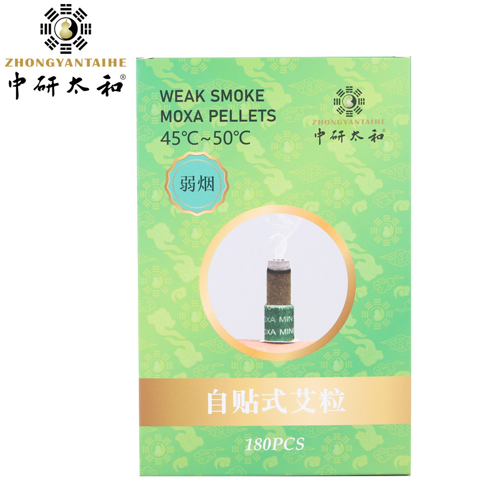 Wholesale ZhongYan Taihe Weak Smoke Mini Moxibustion Sticks Self Adhesive 180pcs from china suppliers