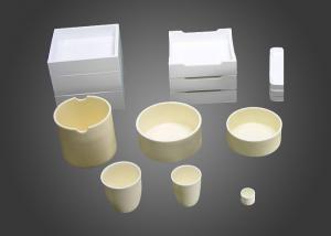 Wholesale Industrial Corundum Mullite , 95 % / 99 % High Alumina Crucible With Lid from china suppliers