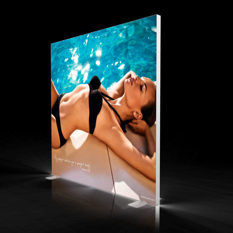 Wholesale Customized Colors Backlit Seg Fabric Frames , Frameless Led Light Boxes from china suppliers