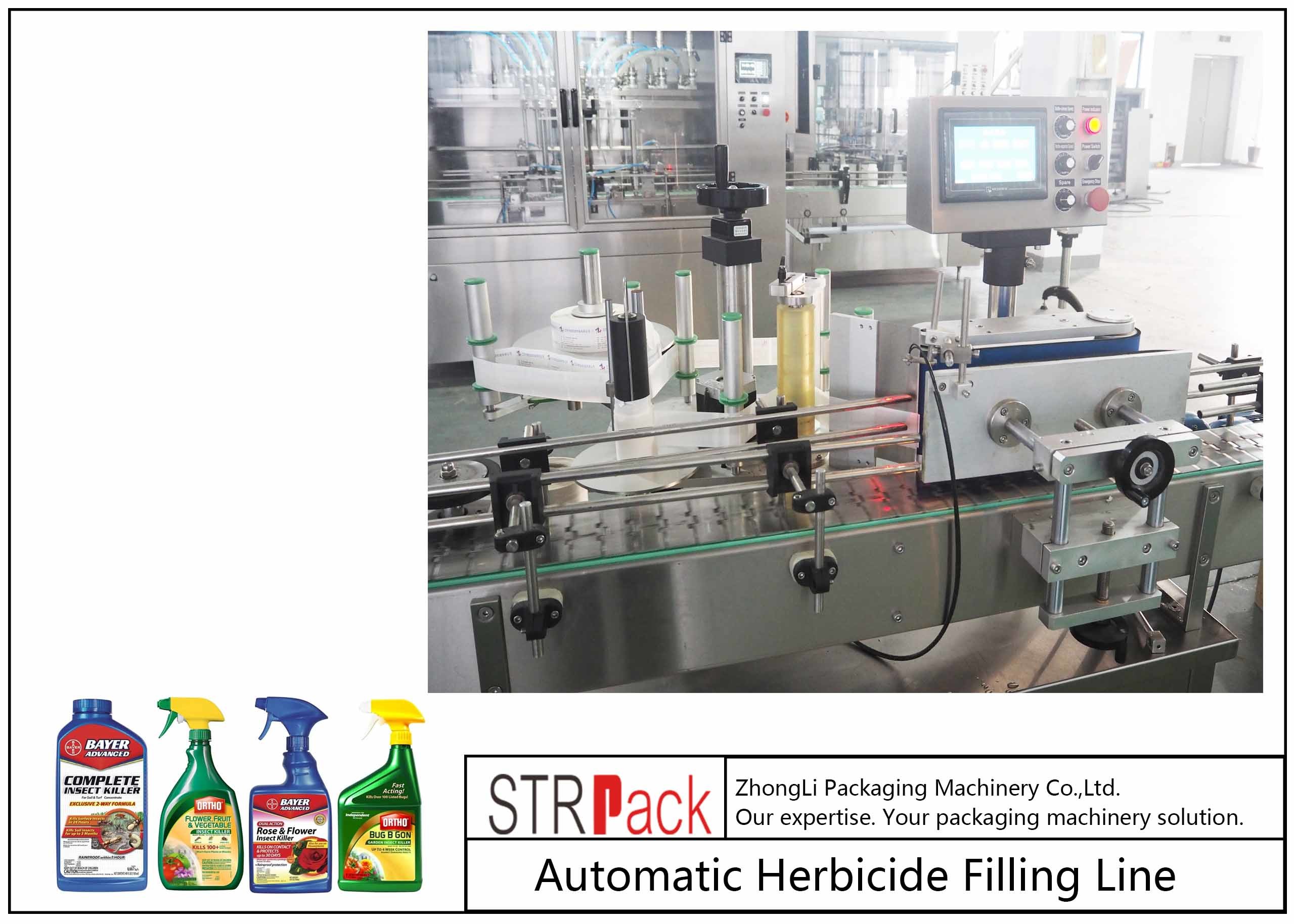 Wholesale Automatic Bottle Filling Line Liquid Fertilizer Packaging Machine 500ml - 5L Volume from china suppliers