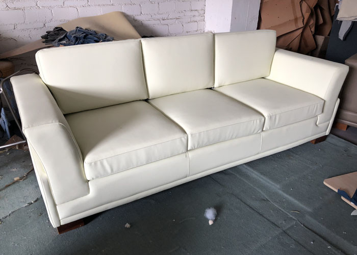 Wholesale 3 Seater Hotel Furniture Sleeper Sofa Handcrafted Microfiber Leather from china suppliers