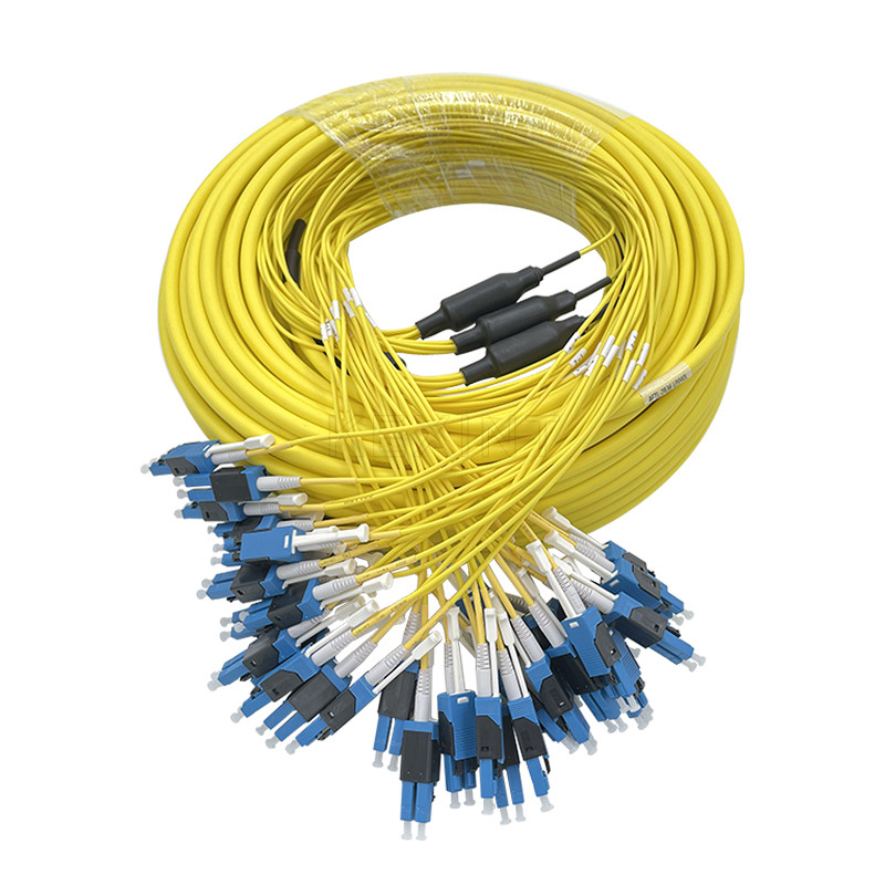 Wholesale Single Mode G657A2 Fiber Optic Patch Cord 36 Cores Yellow Color With Push Pull from china suppliers