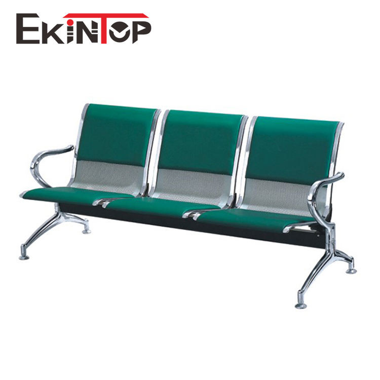 Wholesale Green Airport Waiting Area Chairs , Steel 3 Seater Chair With Synthetic Leather from china suppliers