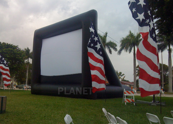 Wholesale Advertising Inflatable Outdoor Movie Screen , Inflatable Projector Screen from china suppliers