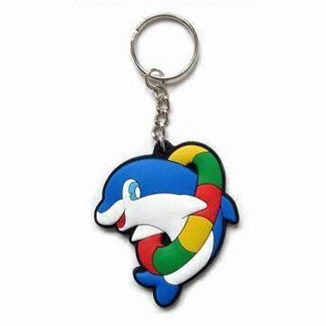Wholesale Soft PVC Keychain, Made of Eco-friendly Material, Customized Pattern Plastic Keychains Premiums from china suppliers