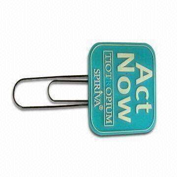 Wholesale Eco-friendly Soft PVC Bookmark with Paper Clips Customized Logos and Sizes Welcomed from china suppliers