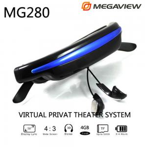 Wholesale MP4 Audio Mobile Theatre Virtual AV Video Glasses , 35 Degree Viewing Angle from china suppliers