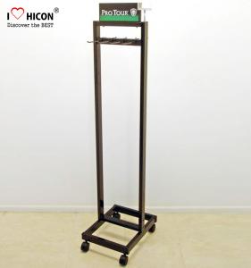 Wholesale 4-Caster Retail Store Custom Metal Floor Stand Leather Belt Display Rack from china suppliers