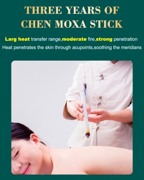 10pcs Lengthened Smokeless Moxa Roll Sticks Acupuncture Physiotherapy