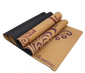 Wholesale Durable Non-slip Rubber Cork Yoga Mat For Yoga&Pliate Training from china suppliers