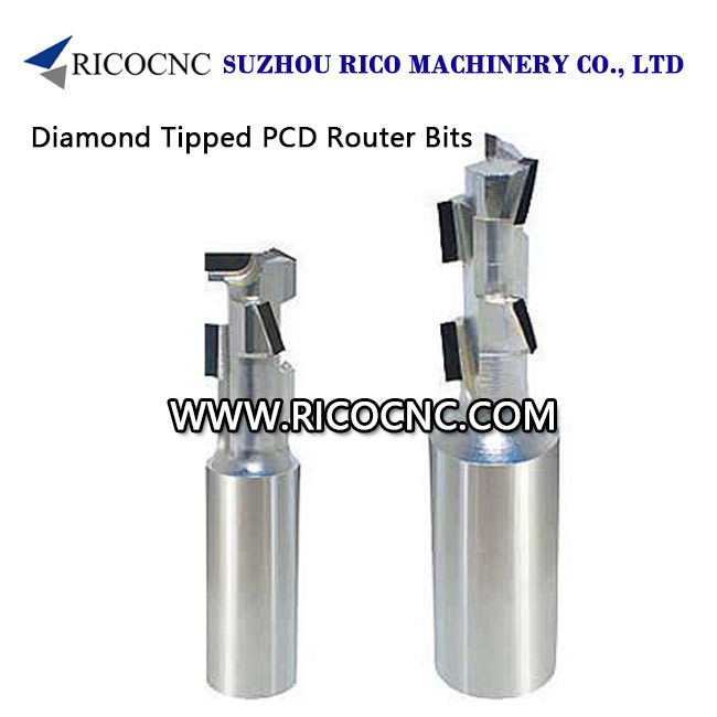 Wholesale Diamond Tipped Cutter Bits PCD Router Bits for Wood CNC Nesting from china suppliers